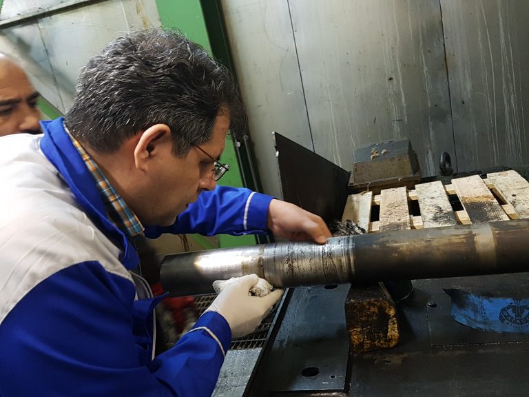 نصب بیرینگ در کارخانه نخ صبا